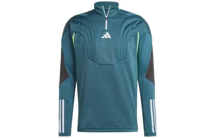 Adidas Adidas Sweatshirts Men's Dark Cyan Stand Collar Moderate Regular