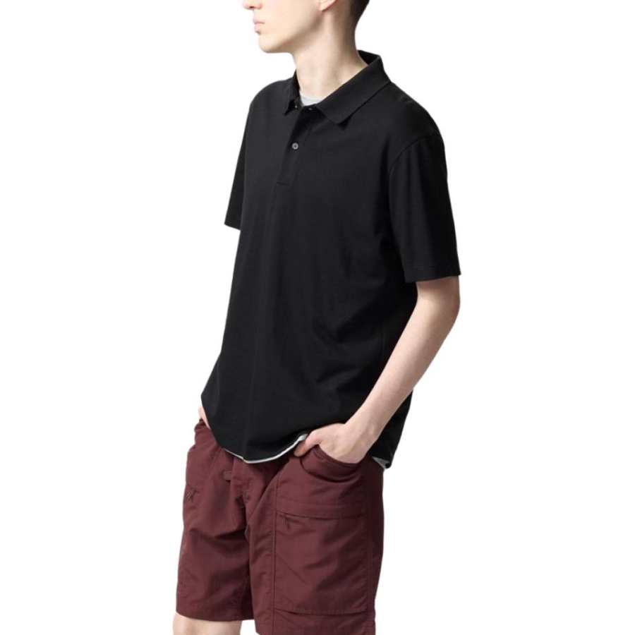 UNIQLO AIRism Polo Shirt Unisex Black