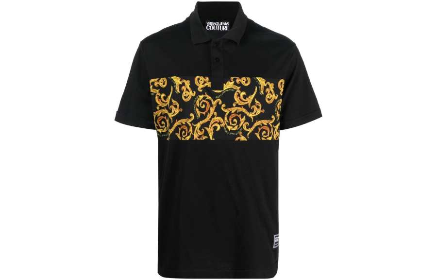 VERSACE JEANS COUTURE 【Previous Season】baroque pattern-print polo shirt