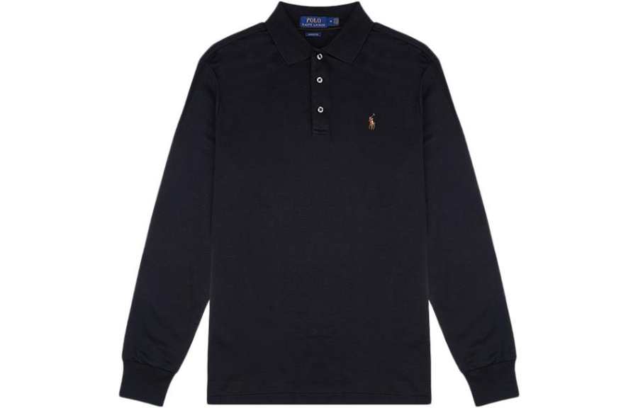 Polo Ralph Lauren Polo Shirts Men's Black Polo Collar Moderate