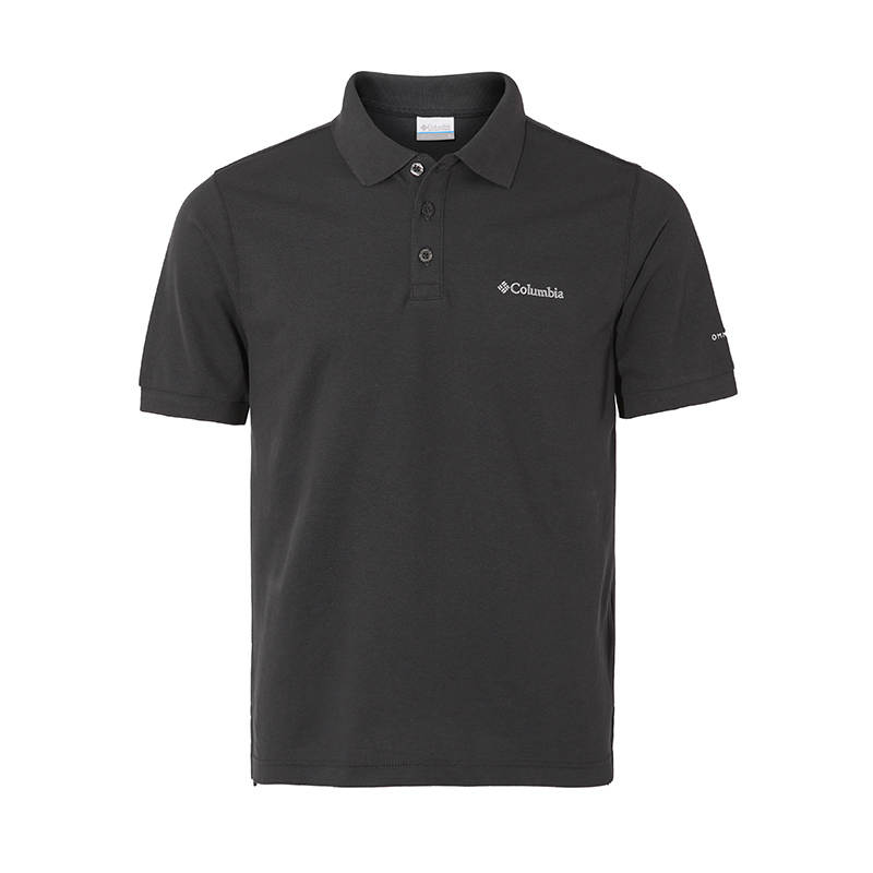 Columbia Casual Outdoor Polo Shirt Men's Black Gray