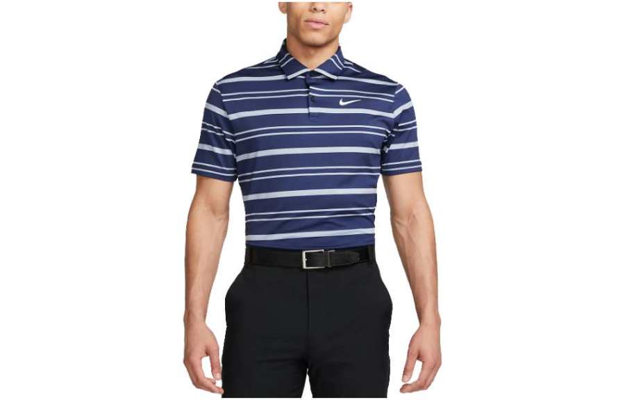 Nike Nike Polo Shirts Men's Dark Blue Polo Collar Moderate Straight Fit