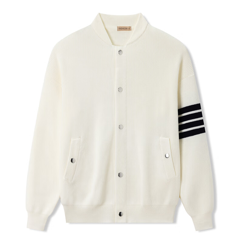 JEEP SPIRIT Sweatshirts Men's Stand Collar Moderate Cardigan