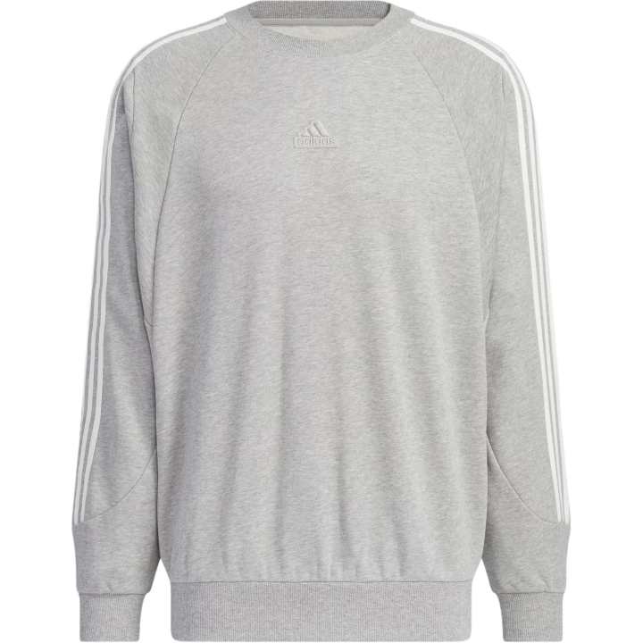Adidas Adidas 3 Stripes CREW SWEATSHIRT Unisex Medium Heather Gray