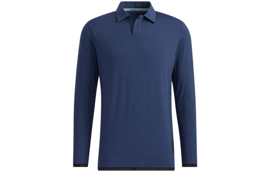 Adidas Adidas Polo Shirts Men's Marine Blue Polo Collar Moderate Straight Fit