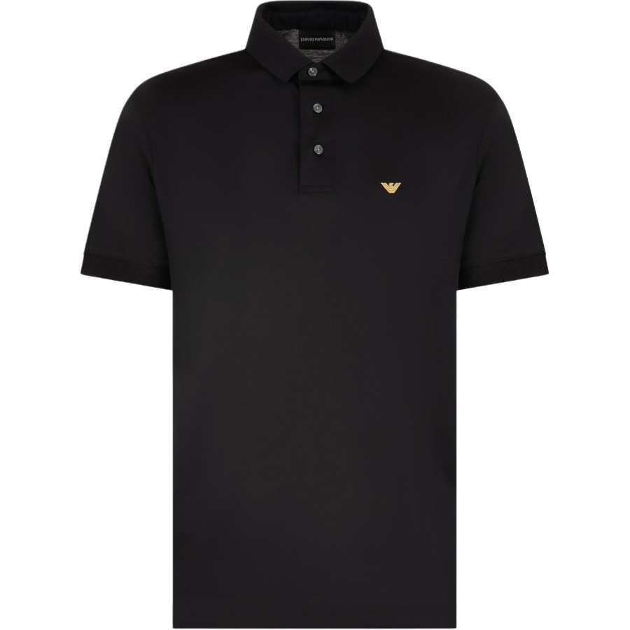 EMPORIO ARMANI Asv Lyocell Blend Jersey Polo Shirt With Embroidery