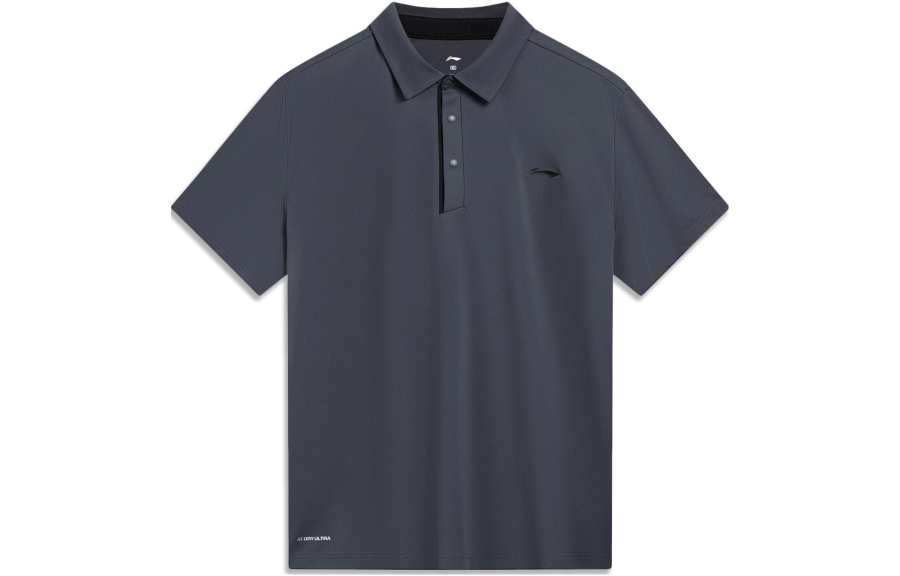 Li-Ning Li Ning Fitness Series Polo Shirt Men's Ebony Black