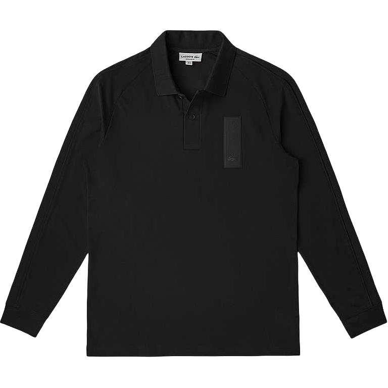 LACOSTE Polo Shirts Men's Black Moderate Straight Fit
