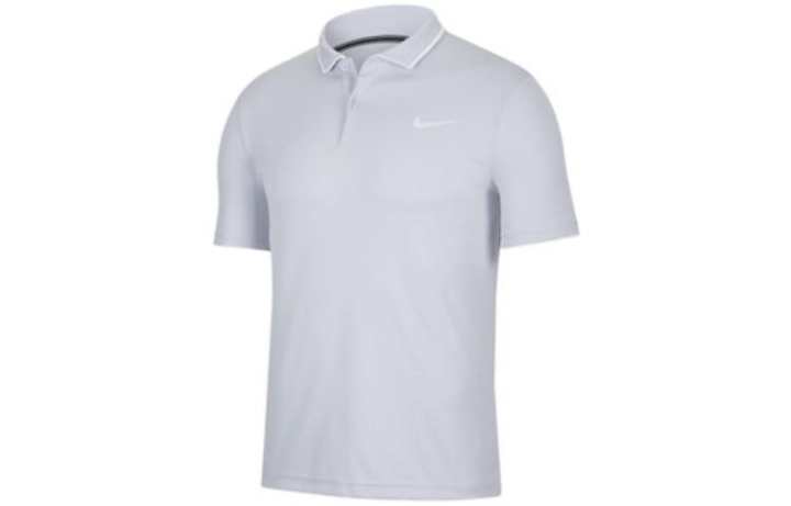 Nike Nike Polo Shirts Men's Light Purple Polo Collar Moderate Straight Fit