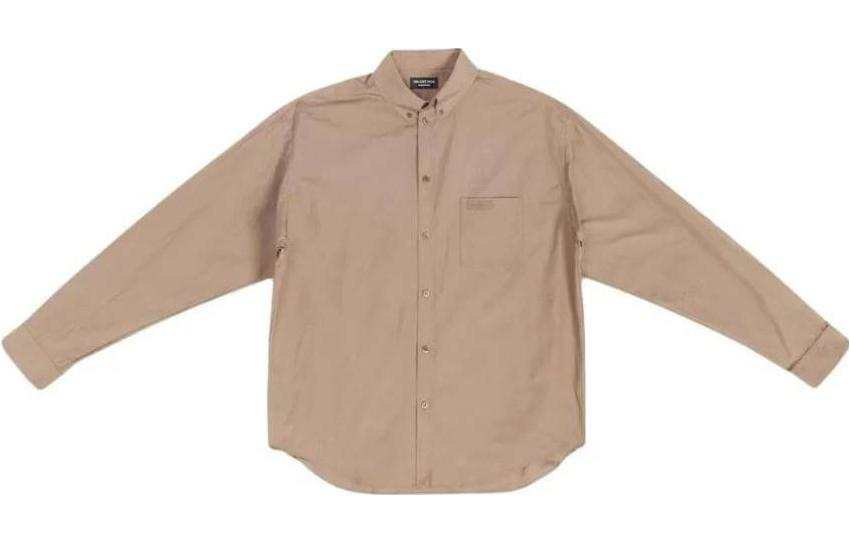 Balenciaga Shirts Men's Camel Lapel Moderate Other