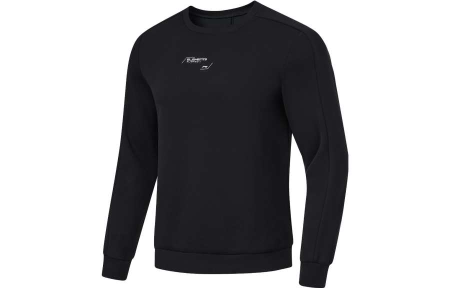 Li-Ning Li Ning Fitness Series Knitted Fabric Sweatshirt Men's Black