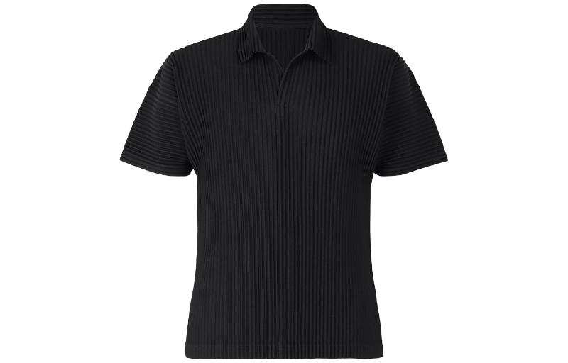 ISSEY MIYAKE Homme Plissé ISSEY MIYAKE Short sleeved Pleated Polo Shirt