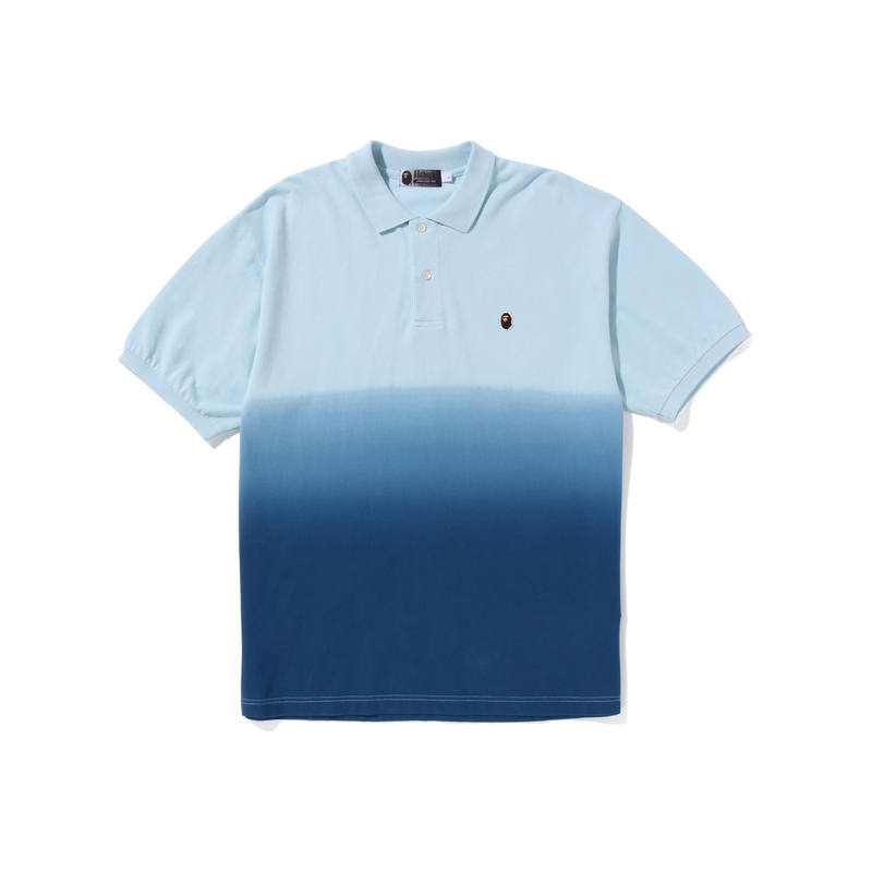 A BATHING APE Bape Ape Head One Point Gradation Relaxed Fit Polo