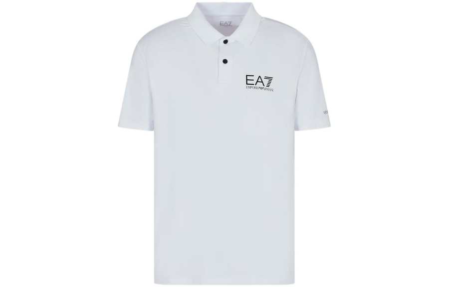 EMPORIO ARMANI EA7 SS24 Polo Shirt Men's White