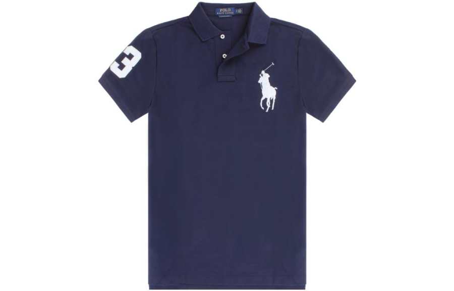 Polo Ralph Lauren SS23 Polo Shirt Custom Slim Fit Men's Blue