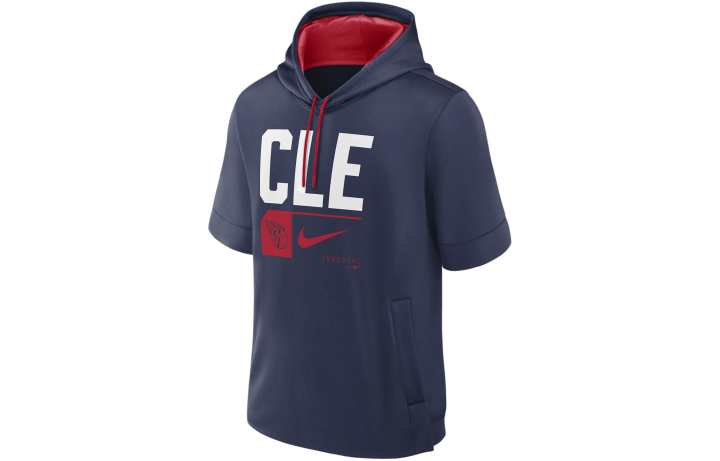 Nike Nike Cleveland Guardians Tri Code Lockup Sweatshirt Cleveland Guardians Men's Marine Blue