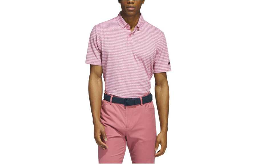 Adidas Adidas Go to Striped Golf Polo Shirt Polo Shirt Men's Stratum Powder