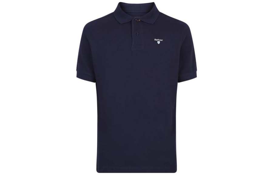 BARBOUR Logo Embroidered Short Sleeved Polo Shirt