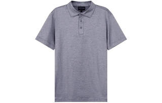 Giorgio Armani Silk and cotton-mélange jersey polo shirt