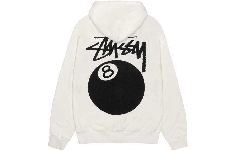Stussy SS24 8 Ball Hoodie Pigment Dyed In Khaki