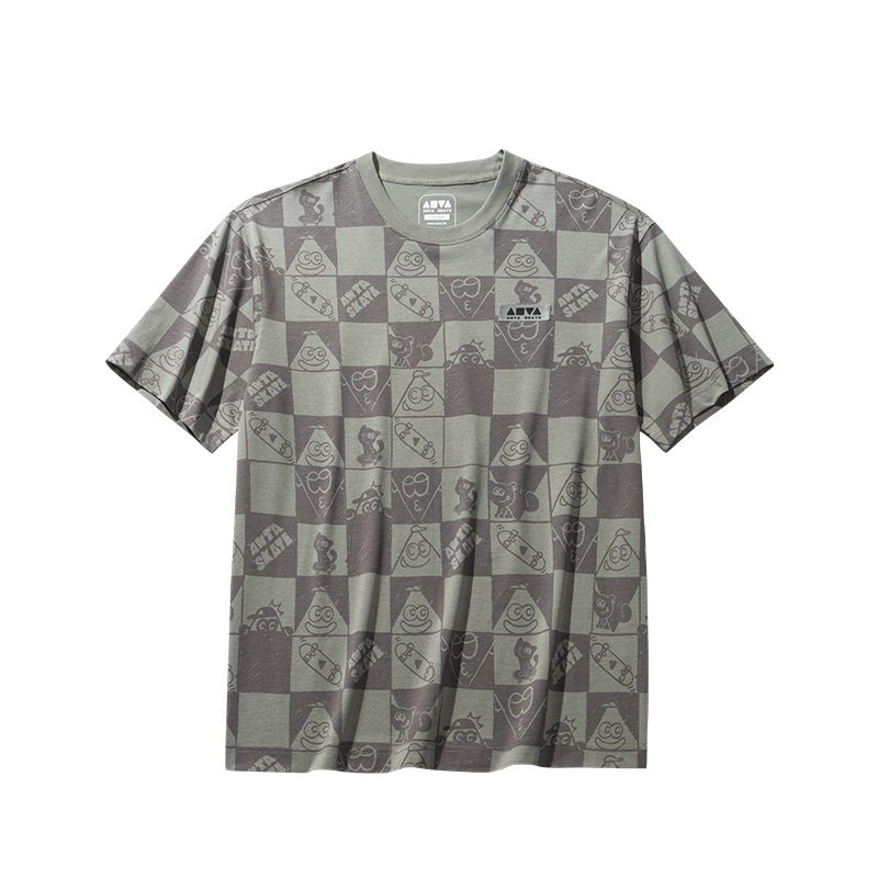 Anta Life Collection T Shirt Men's Grass Gray Green