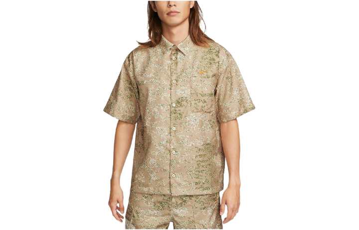 Nike Nike Shirts Men's Yellow Lapel Moderate Shirt