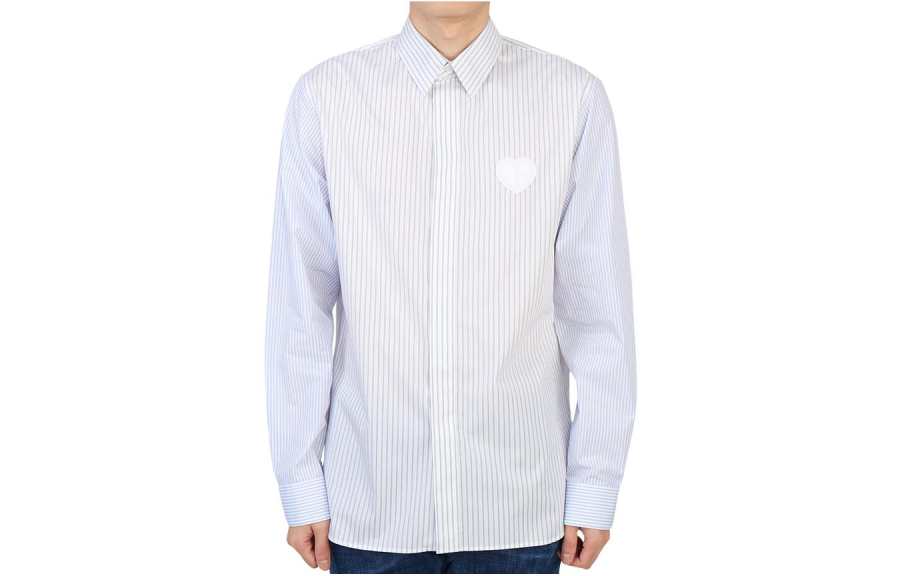 DIOR Quarterly New Products Shirts Men's Blue Lapel Moderate Other