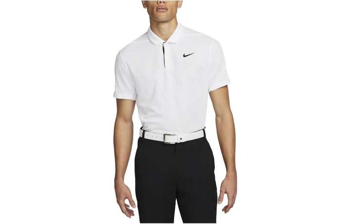 Nike Nike Polo Shirts Men's White Polo Collar Moderate Straight Fit