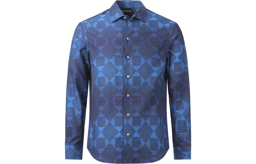 EMPORIO ARMANI FW22 Shirt Men's Dark Blue