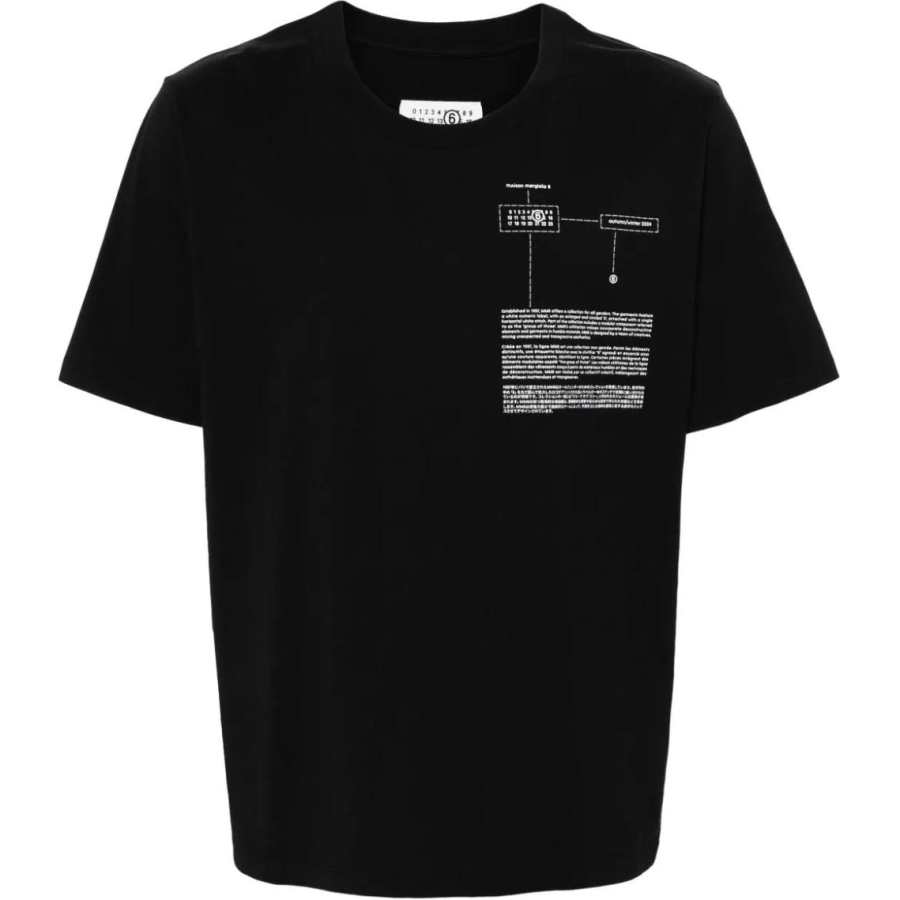 MM6 Maison Margiela T Shirt Unisex Black