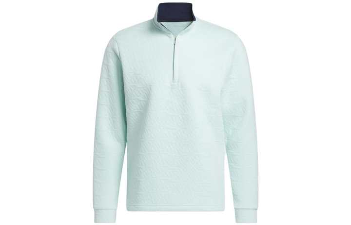 Adidas Adidas DWR Sweatshirts Men's Cyan Stand Collar Moderate Regular