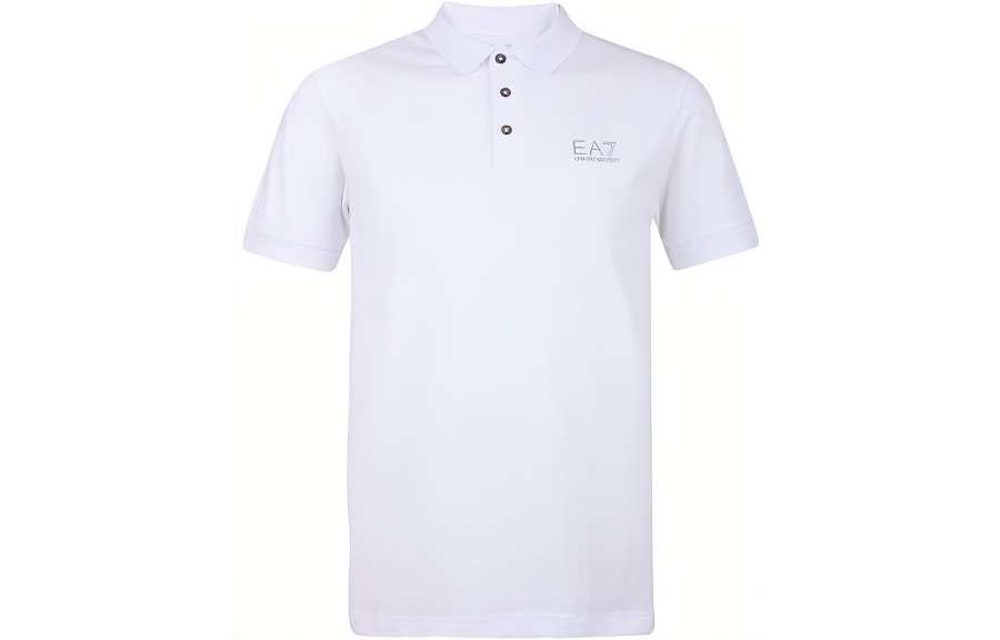EMPORIO ARMANI SS22 EA7 Logo Printed Polo Shirt