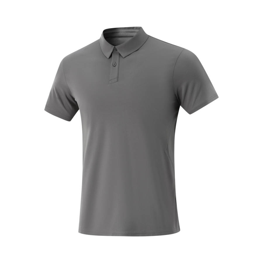 Li-Ning Li Ning Fitness Series Polo Shirt Men's Asphalt Gray