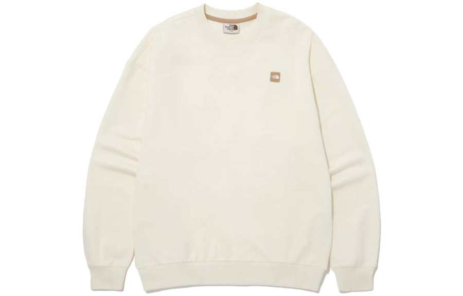 THE NORTH FACE Sweatshirts Unisex Cream Crew Neck Moderate Regular