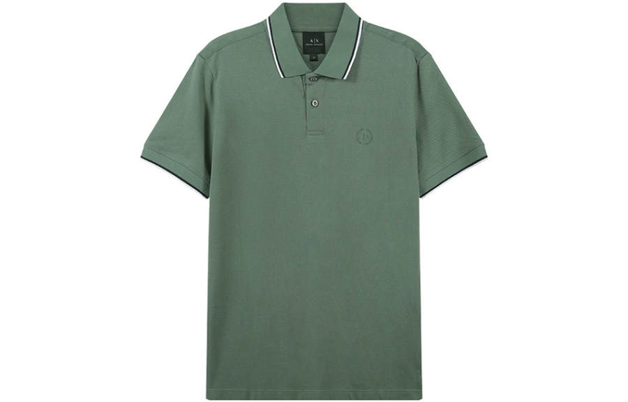ARMANI EXCHANGE SS23 Polo Shirt Men's Dark Green