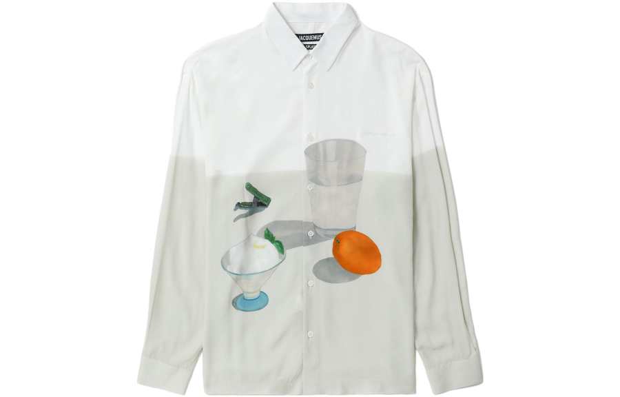 Jacquemus Jacquemus Shirts Men's Wall White Lapel Moderate Shirt