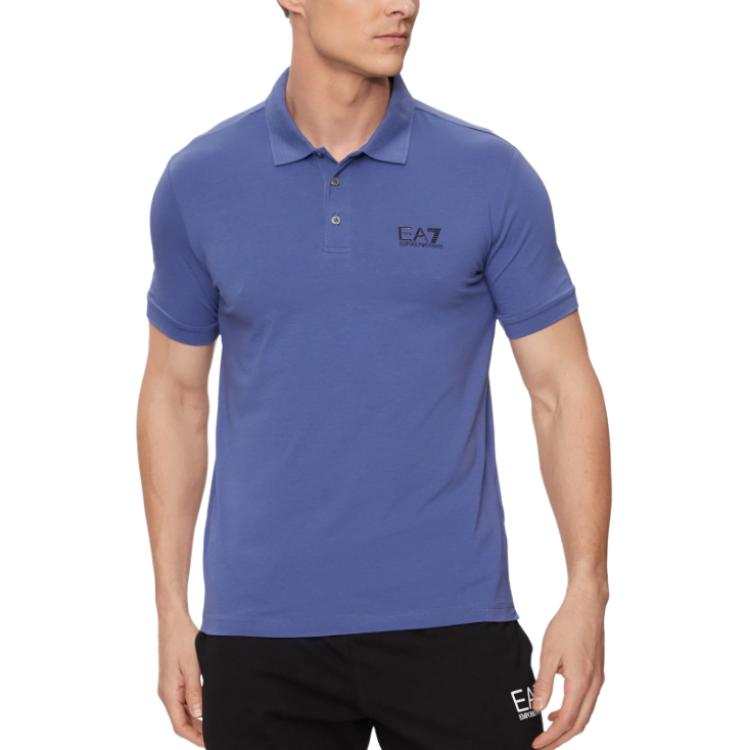 EMPORIO ARMANI EA7 Polo Shirt Men's Blue