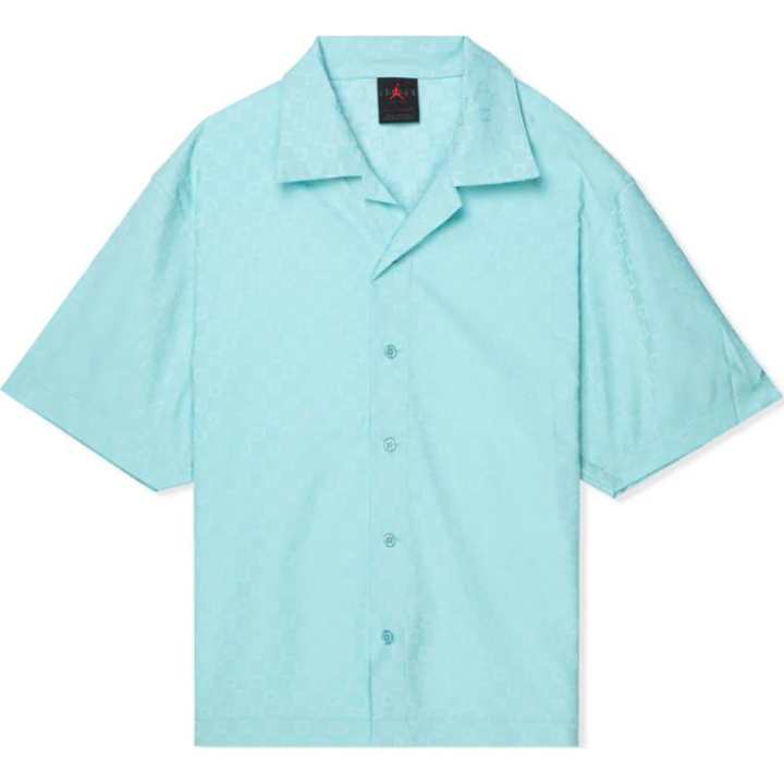 Jordan Jordan ESSENTIALS Shirts Men's Blue Cuban Collar Moderate Shirt