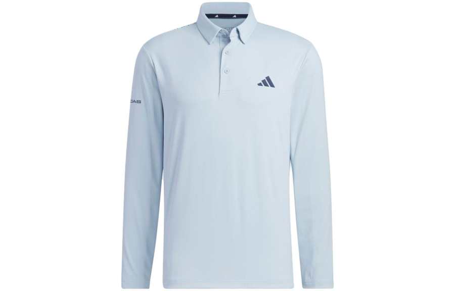 Adidas Adidas Polo Shirts Men's Blue Polo Collar Moderate Straight Fit