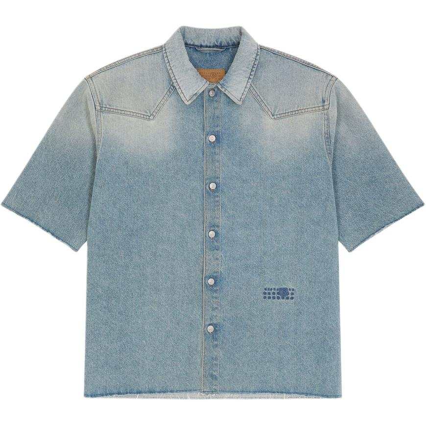 MM6 Maison Margiela Short Sleeved Denim Shirt