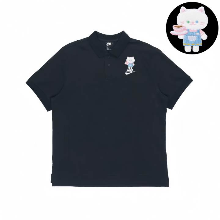Nike Nike Polo Shirts Unisex Black Polo Collar Moderate