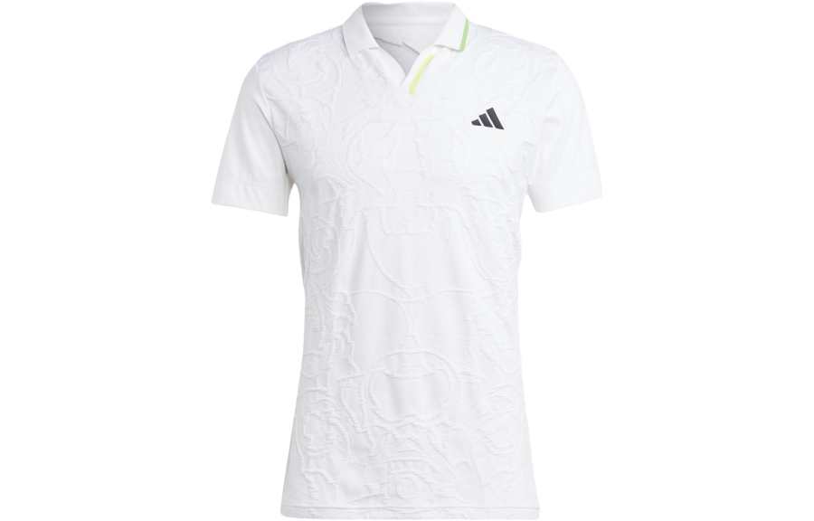Adidas Adidas AEROREADY Polo Shirts Men's White Polo Collar Moderate Straight Fit