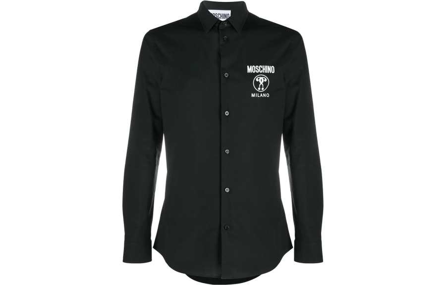 MOSCHINO Shirts Men's Black Lapel