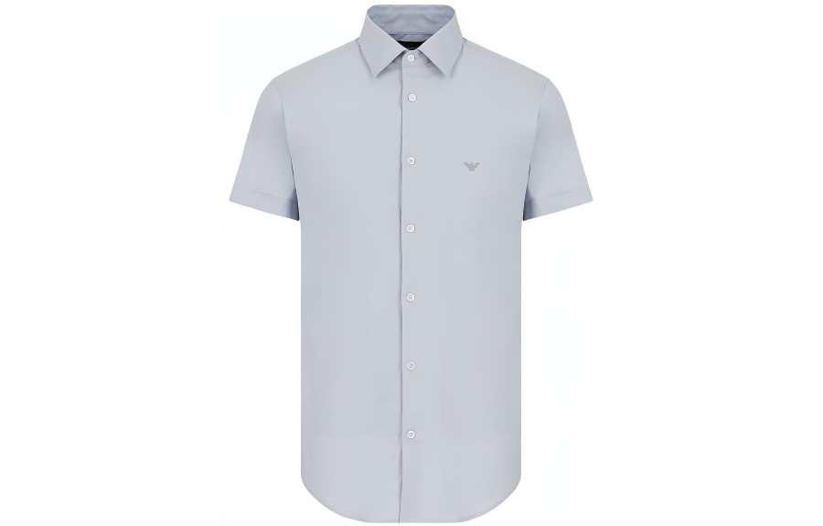 EMPORIO ARMANI SS23 Shirt Men's Light Blue