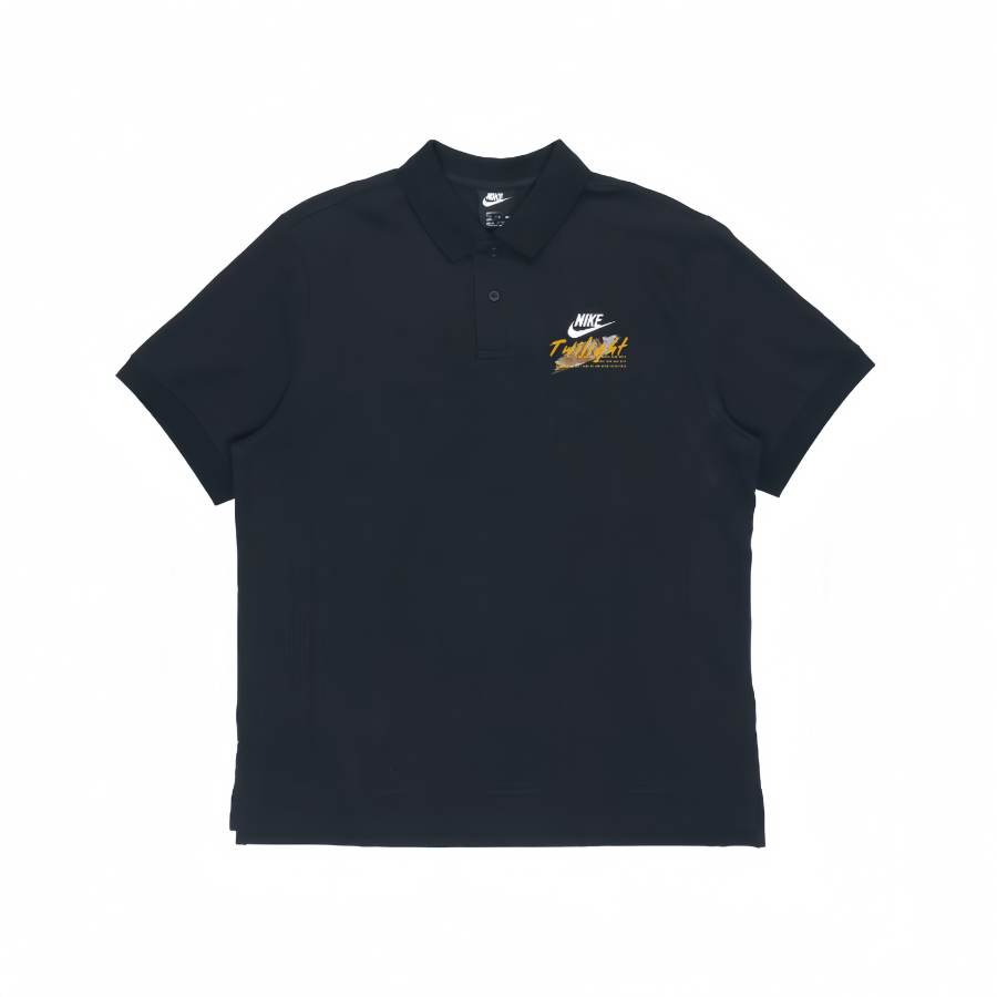 Nike Nike Polo Shirts Unisex Black Polo Collar Moderate Straight Fit