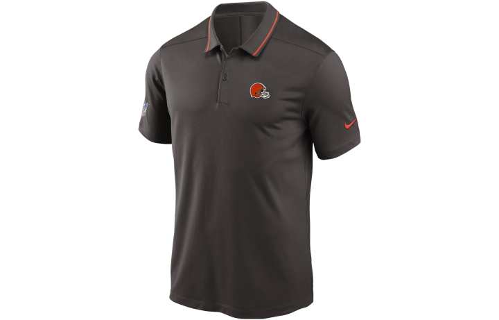Nike Nike Polo Shirts Men's Brown Polo Collar Moderate Straight Fit