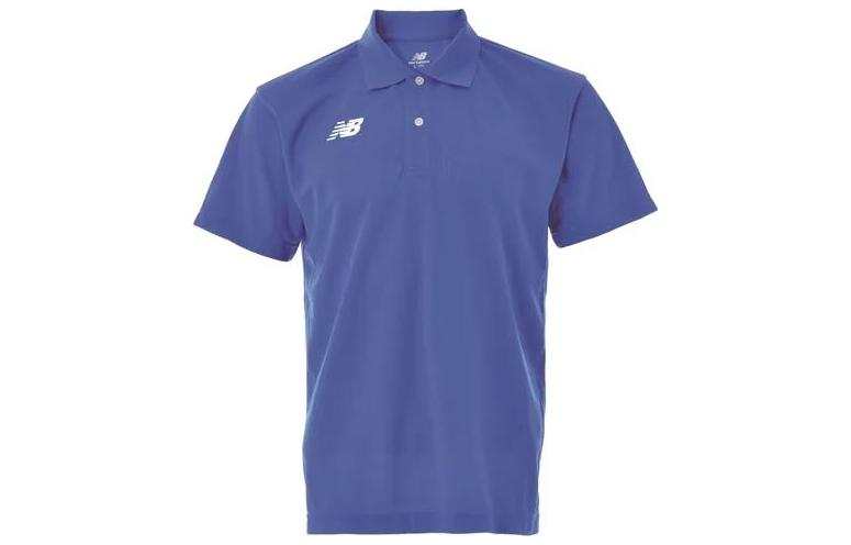 New Balance New Balance Polo Shirts Men's Blue Polo Collar Moderate Straight Fit