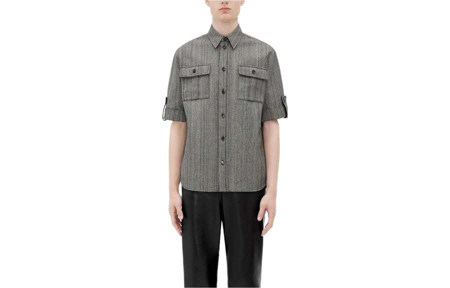 Bottega Veneta SS23 Shirt Men's Gray