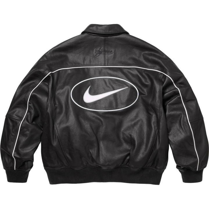 Supreme Supreme Nike Leather Varsity Jacket