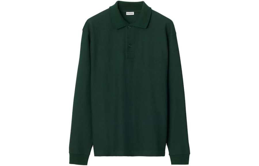 Burberry long-sleeve cotton polo shirt